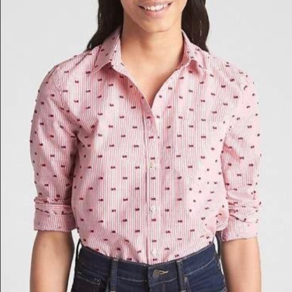 Gap fitted boyfriend shirt